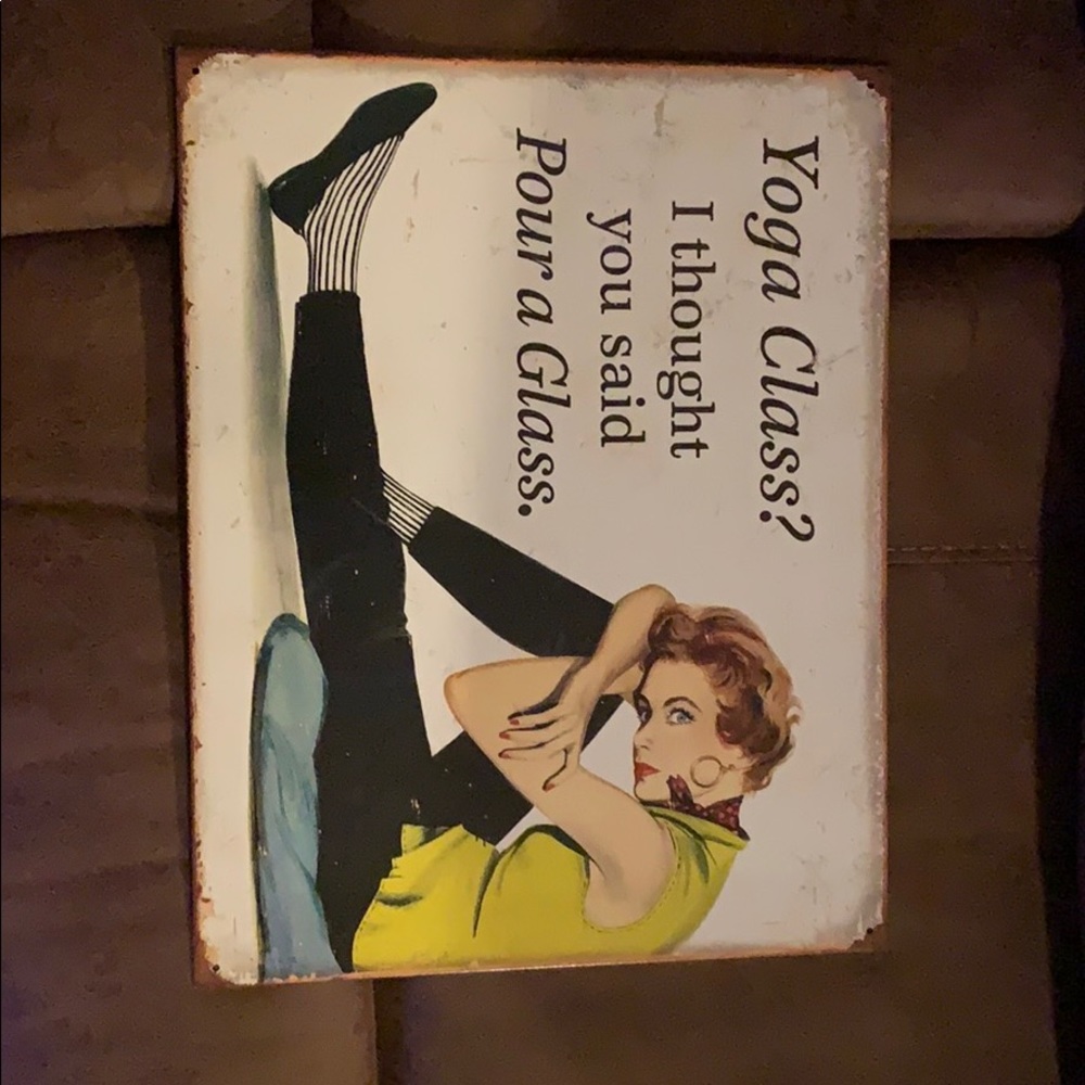 Metal sign